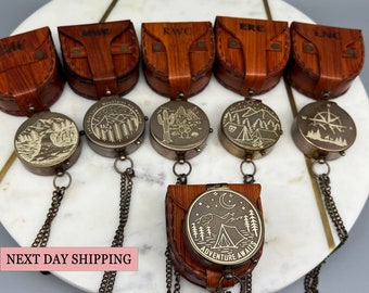 Christmas Gift for Grandchild Compass, Heirloom Custom Gift for Son, Anniversary Gift for Husband, Best Fathers Day Gift, Engraved Compass