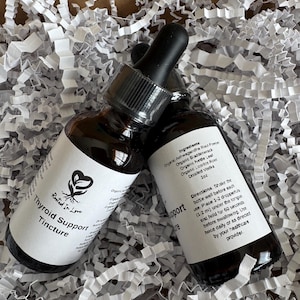 Thyroid Support Tincture | Organic Herbal Extract | Ashwagandha & Bladderwrack | Alcohol-Based Formula
