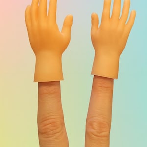 Miniatyr gummihandskämt, skämtleksak