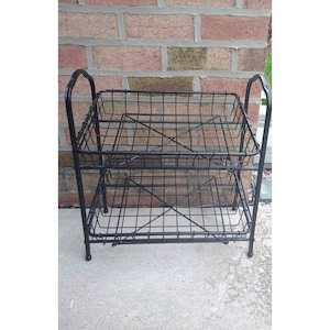 2 Shelf Storage Cart with removable baskets Perfect for Kitchen or Crafts!