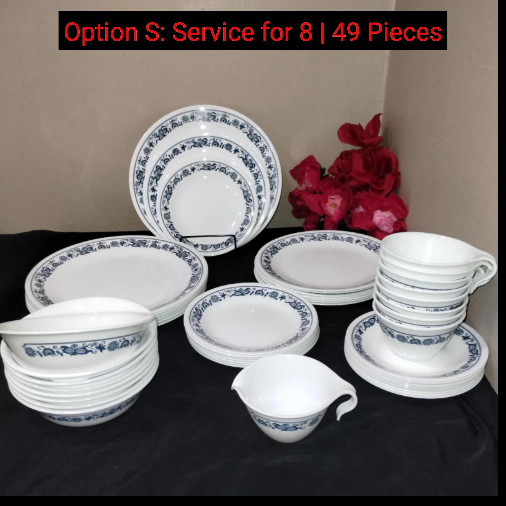 Corelle 'blue Onion' / 'old Town Blue' - Service for 4, 8 +