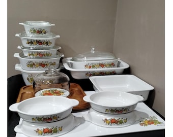 New Items Added~ Vintage CorningWare Spice of Life - Various Pieces - FREE SHIPPING!! (Updated 10.11.24)