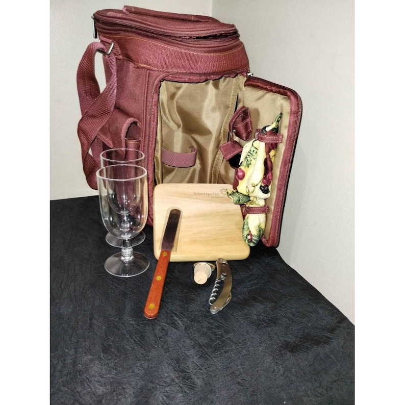 Picnic Time Meritage Wine and Cheese Tote Riviera Collection Etsy