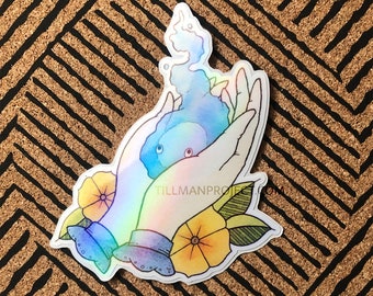 Sophie & Calcifer "A Heart's a Heavy Burden" Sticker