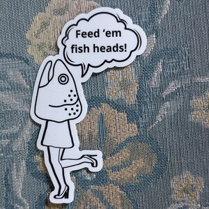 Fish Heads Sticker