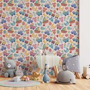 Kid Toy Rooms Wallpapers - SELF ADHESIVE