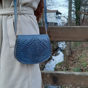 Mini Bolso de Piel, Bandolera de Piel, Bandolera Pequeña, Bolso Minimalista.