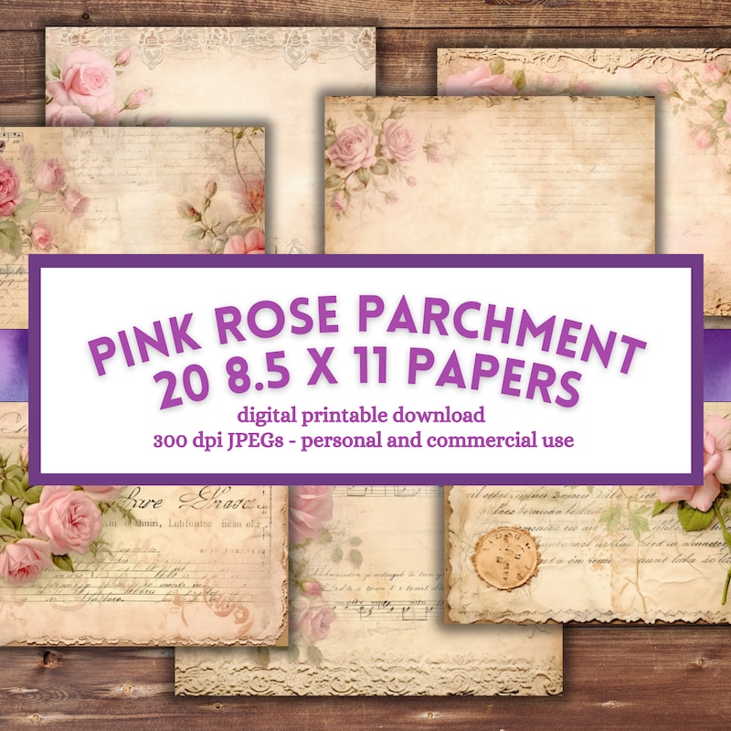 Parchment Roses - Etsy