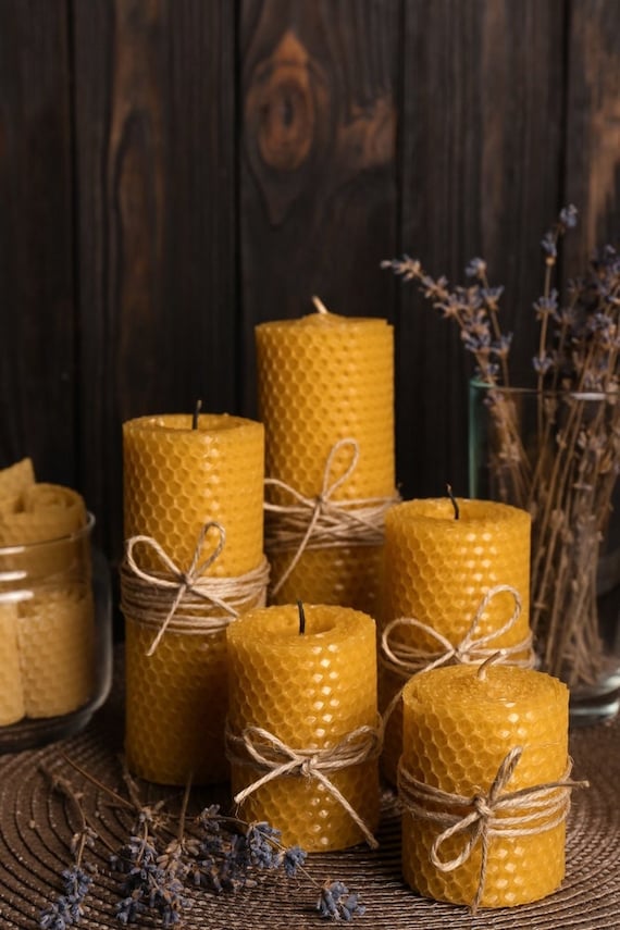 How to Make DIY Beeswax Candles With Herbs – Planted Places