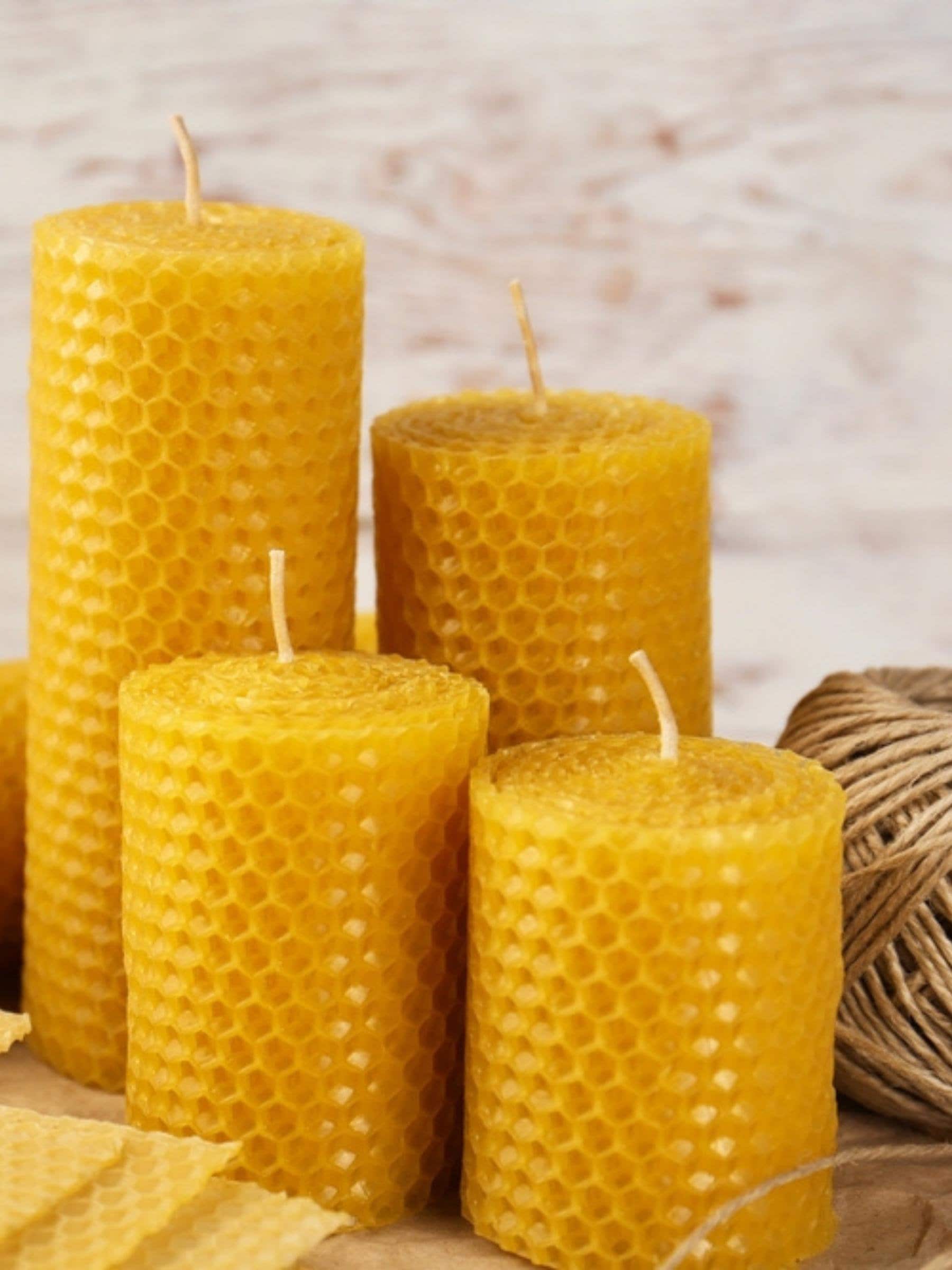 White Beeswax Pure Beeswax Yellow Beeswax Lace Candle Flower Paper Bow  Aromatherapy Mould Convenient and Durable Candle Making