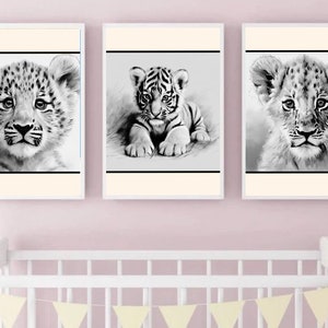 Póster A4 de arte de pared para niños, decoración de arte para guardería de bebés, carteles de pared para niños