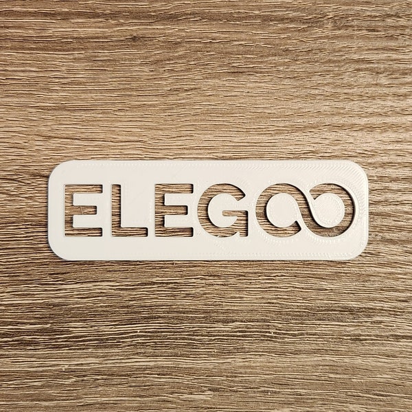 DIY Elegoo Logo Stencil - Digital Download for 3D Printing, Laser Cutting, CNC Machining, and More!