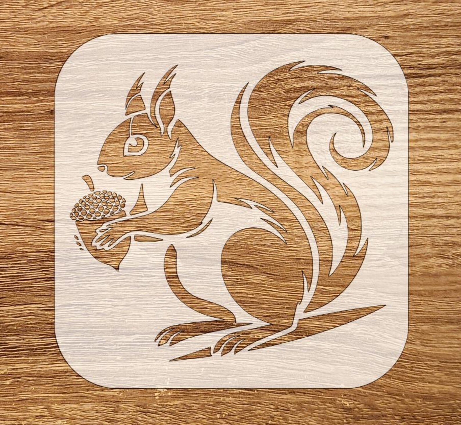 Squirrel Stencil, Reusable DIY Craft Stencil, STL, DXF, Svg Files - Etsy