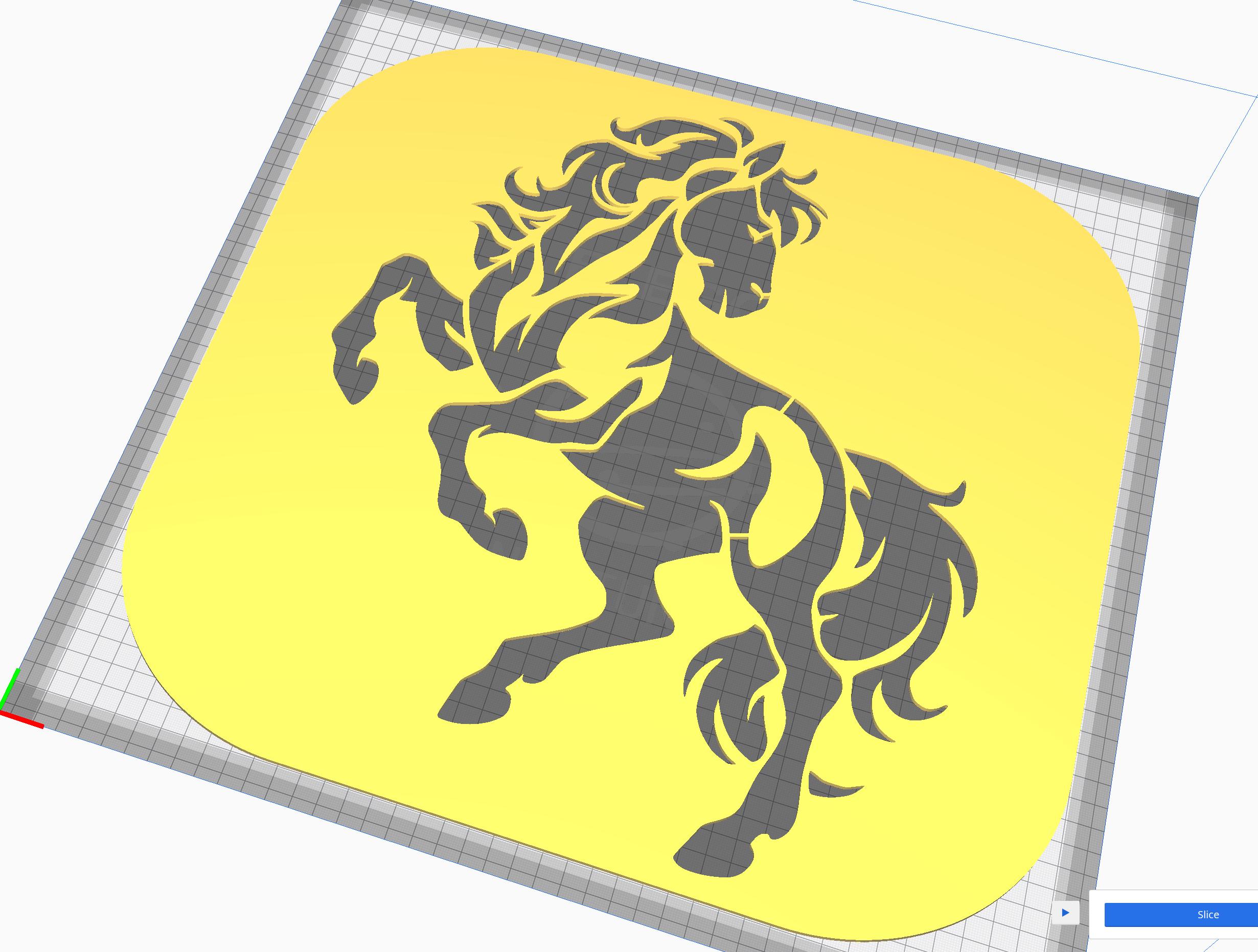 Stallion Svg Simple Tribal Stallion Stencil, Digital Download, SVG, DXF, Stl, Png, Pdf ...