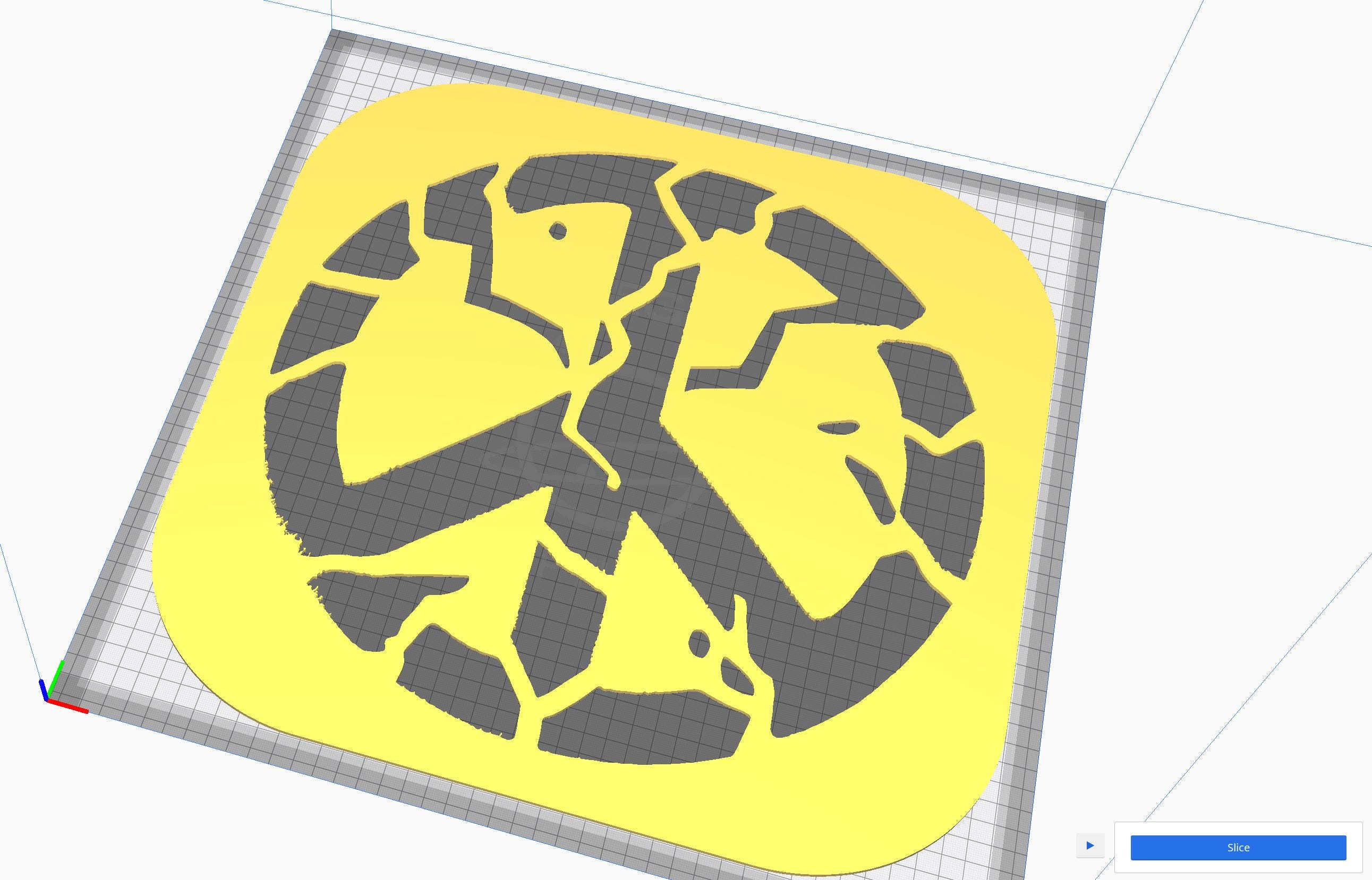 Broken Peace Symbol Stencil, Dystopian DIY Craft Stencil, Digital ...