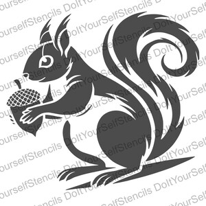 Squirrel Stencil, Reusable DIY Craft Stencil, STL, DXF, Svg Files - Etsy