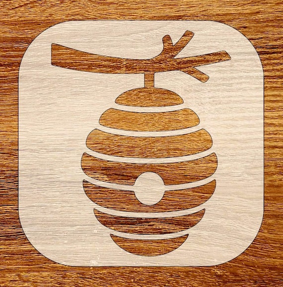 Beehive Stencil For Painting – Reusable Mylar Stencil For Walls, Furniture, Crafts – Large & Small Sizes