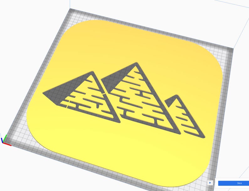Pyramid Stl Rounded Egyptian Pyramids Stencil, Digital Download, SVG, DXF, Stl, Png, Pdf ...