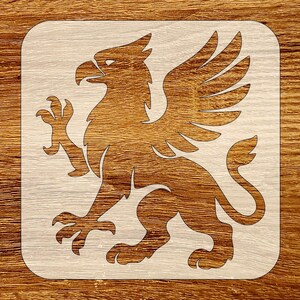 Griffin Schablone, digitaler Download, SVG, DXF, Stl, Png, Pdf