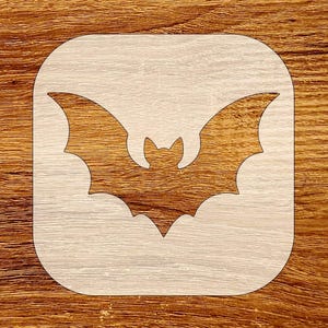 Halloween Bat Stencil, Reusable DIY Craft Stencil, Digital Download, SVG, DXF, Stl, Png, Pdf Files
