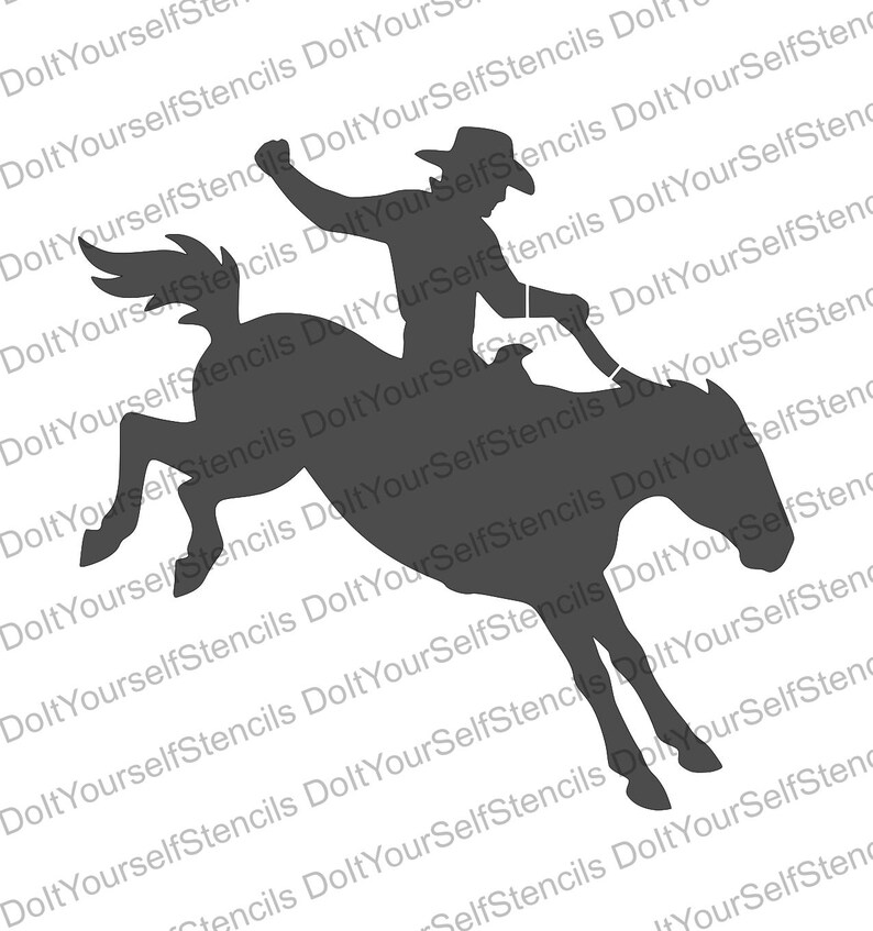 First Rodeo Stencil Rodeo Cowboy Stencil, Digital Download, SVG, DXF, Stl, Png, Pdf Files ...