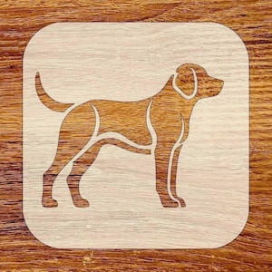 Dog Stencil, Reusable DIY Craft Stencil, Digital Download, STL, DXF, Svg Files.