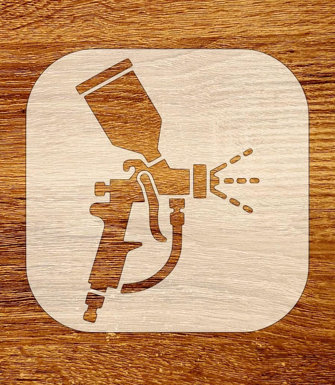 Spray Gun Stencil, Digital Download, SVG, DXF, Stl, Png, Pdf Files - Etsy