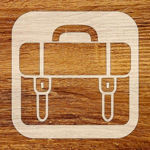 Aktetasstencil, digitale download, SVG, DXF, Stl, png, pdf-bestanden