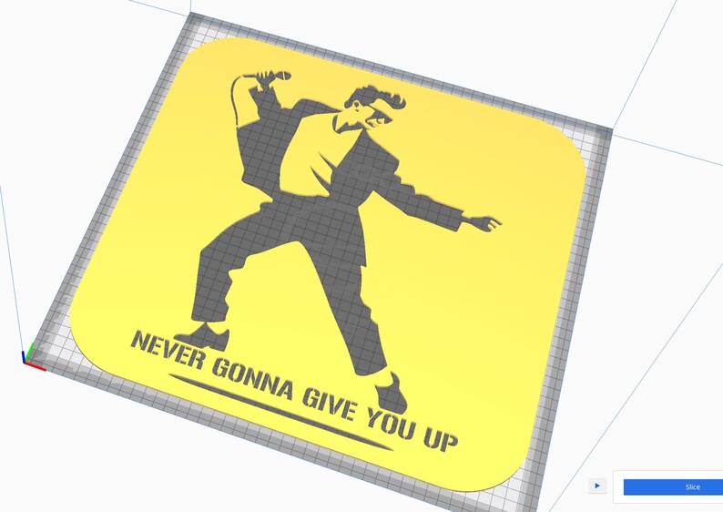 Rick Roll Meme Stencil, Digital Download, SVG, DXF, Stl, Png, Pdf Files ...