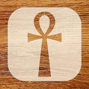Ankh Stencil, Key of Life Stencil, Reusable DIY Craft Stencil, Digital Download, STL, DXF, Svg Files
