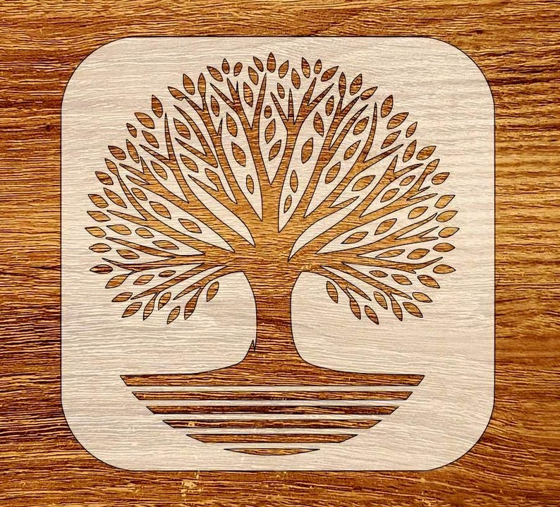 Tree Stencil For Router Tree Stencil, Digital Download, STL, DXF, Svg Files - Etsy Australia