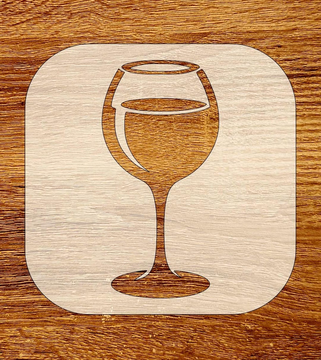 Wine Glass Stencil, Bar Drink Craft Stencil, Digital Download, SVG, DXF ...