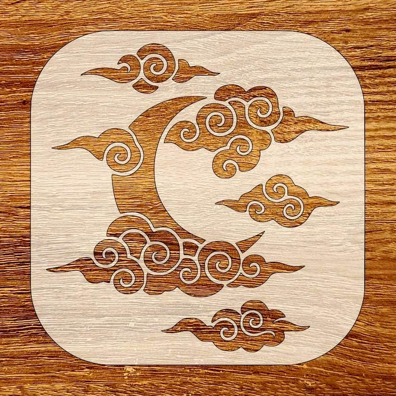 Cloud Wall Stencil - Etsy