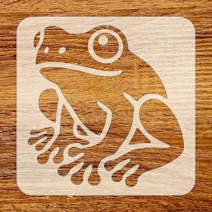 Frog Stencil, Digital Download, STL, DXF, Svg Files