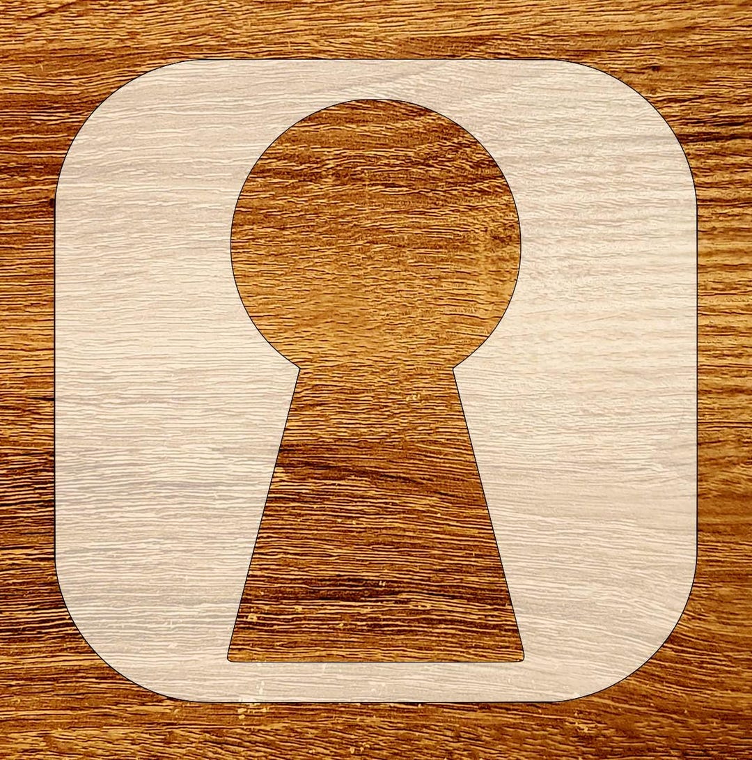 Keyhole Stencil, Digital Download, SVG, DXF, Stl, Png, Pdf Files - Etsy