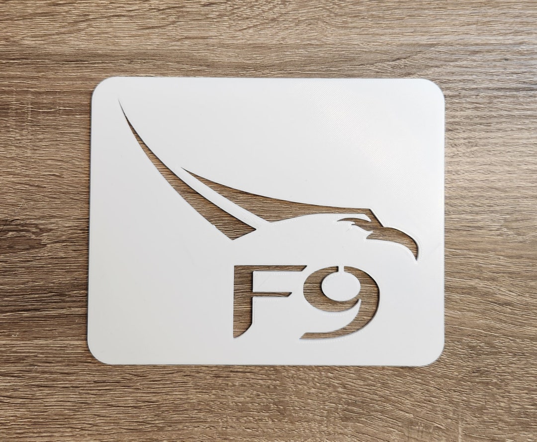 SpaceX 'Falcon 9' Logo Stencil Stencil DIY Craft - Etsy France