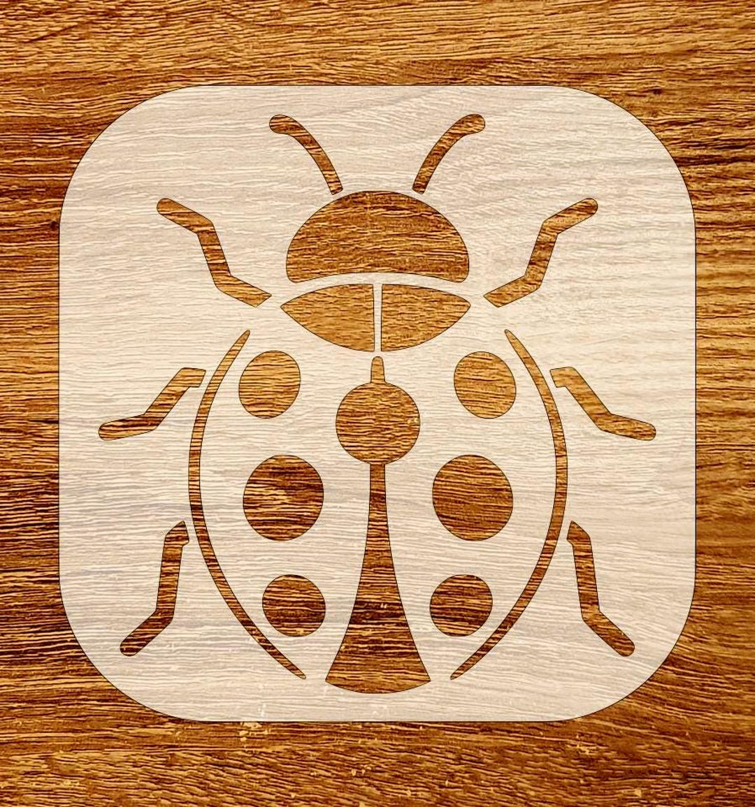 Ladybug Stencil, Digital Download, SVG, DXF, Stl, Png, Pdf Files - Etsy
