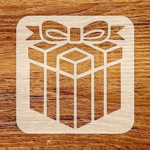 Plantilla de regalo de Navidad, descarga digital (archivos SVG, DXF, STL, PNG y PDF)