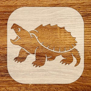 Molde de tartaruga mordedora, download digital, arquivos SVG, DXF, STL, PNG e PDF