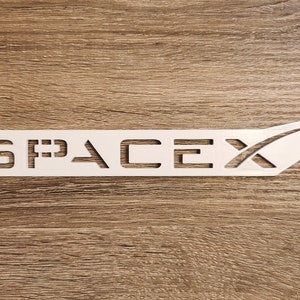 Spacex Logo Stencil Reusable DIY Craft Stencil STL File DXF - Etsy