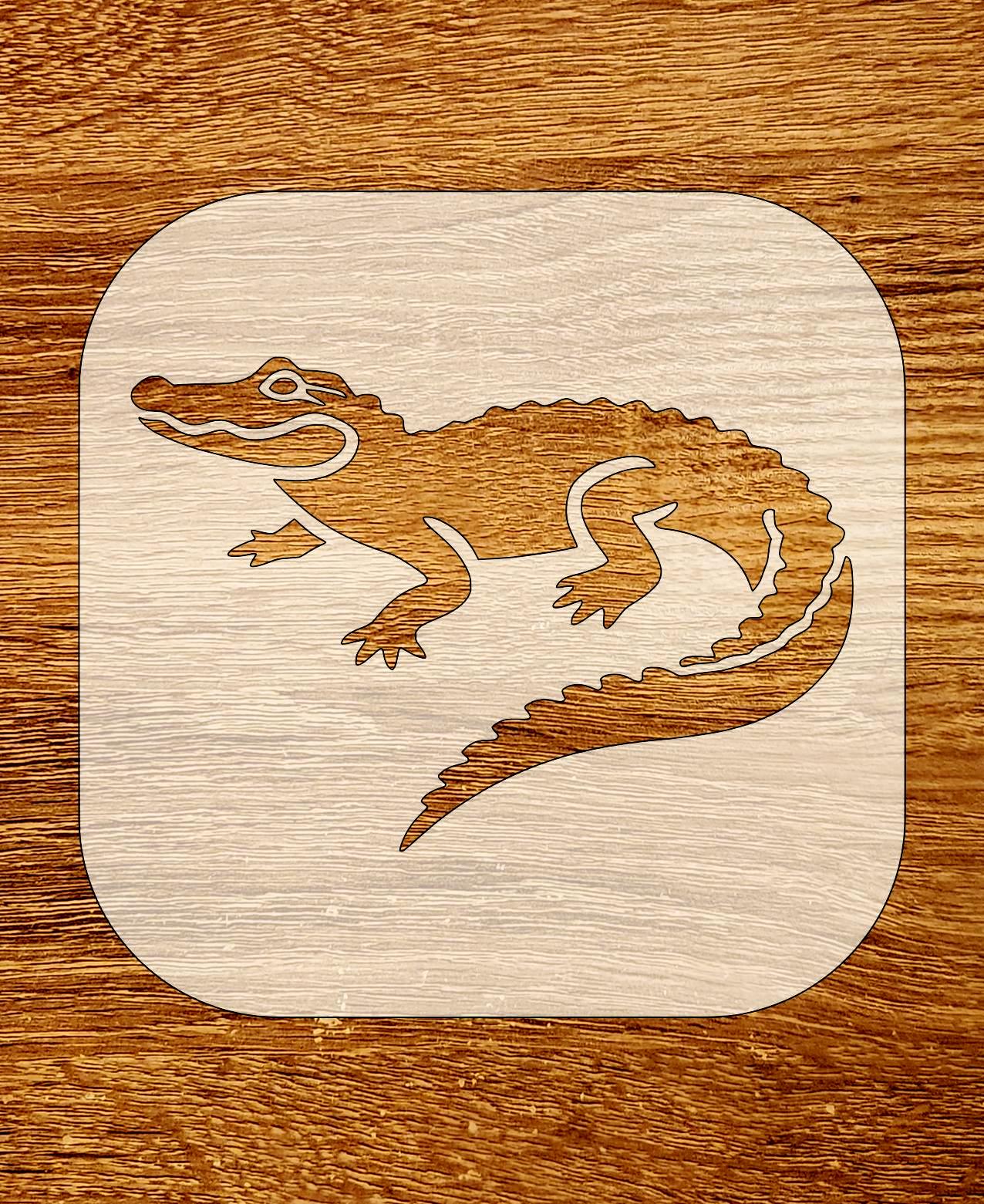 Alligator Stencil, Digital Download, SVG, DXF, Stl, Png, Pdf Files - Etsy