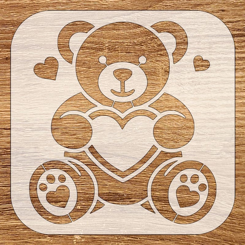 Teddy Bear Painting Etsy