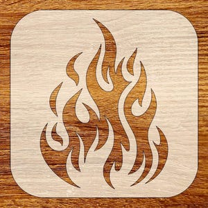 Plantilla de llama, plantilla reutilizable para manualidades, descarga digital, archivos STL, DXF y SVG