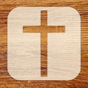 Cross Stencil, Reusable DIY Craft Stencil, Digital Download, STL, DXF, Svg Files