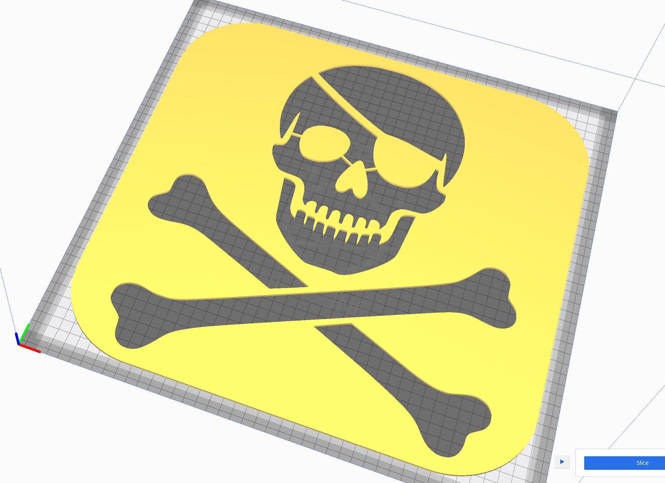 Pirate Skull and Crossbones Stencil, Digital Download, SVG, DXF, Stl ...
