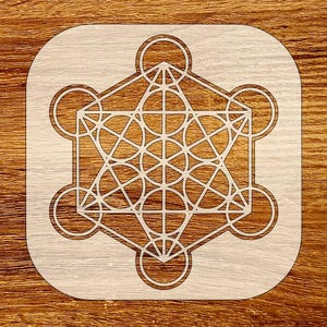 Metatron’s Cube Stencil, Digital Download, SVG, DXF, Stl, Png, Pdf Files