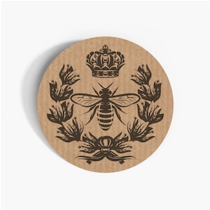 Étiquettes en papier Queen Bee, autocollants en papier auto-adhésifs de 37 mm, étiquettes de décoration artisanale de papeterie multipack