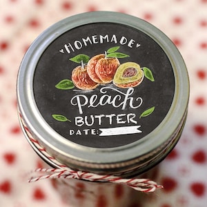 Chalk Art Jam Labels: Waterproof Stickers for Jars, Homemade Preserves