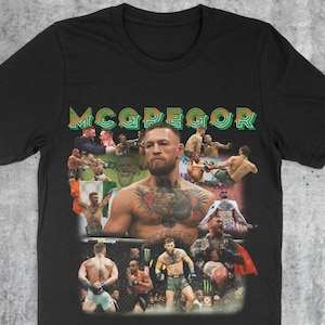 Conor McGregor T-Shirt | Vintage Tee | MMA | Mixed Martial Arts | UFC | Unisex Men & Women&#39;s Tee | Money | Mac | Notorious | Fighter | Champ