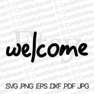 Witamy SVG, Znak powitalny SVG, svg powitanie, Witaj wycięty, Znak svg powitanie, Word svg, Znaki na ganku powitanie - Etsy, Witaj plik wycięty svg